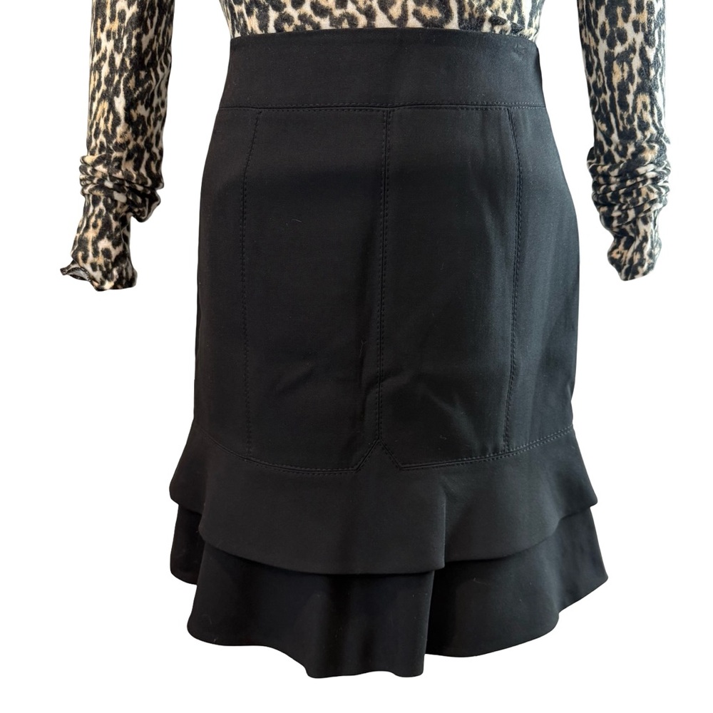 Karen Millen Black Layered Pencil Skirt